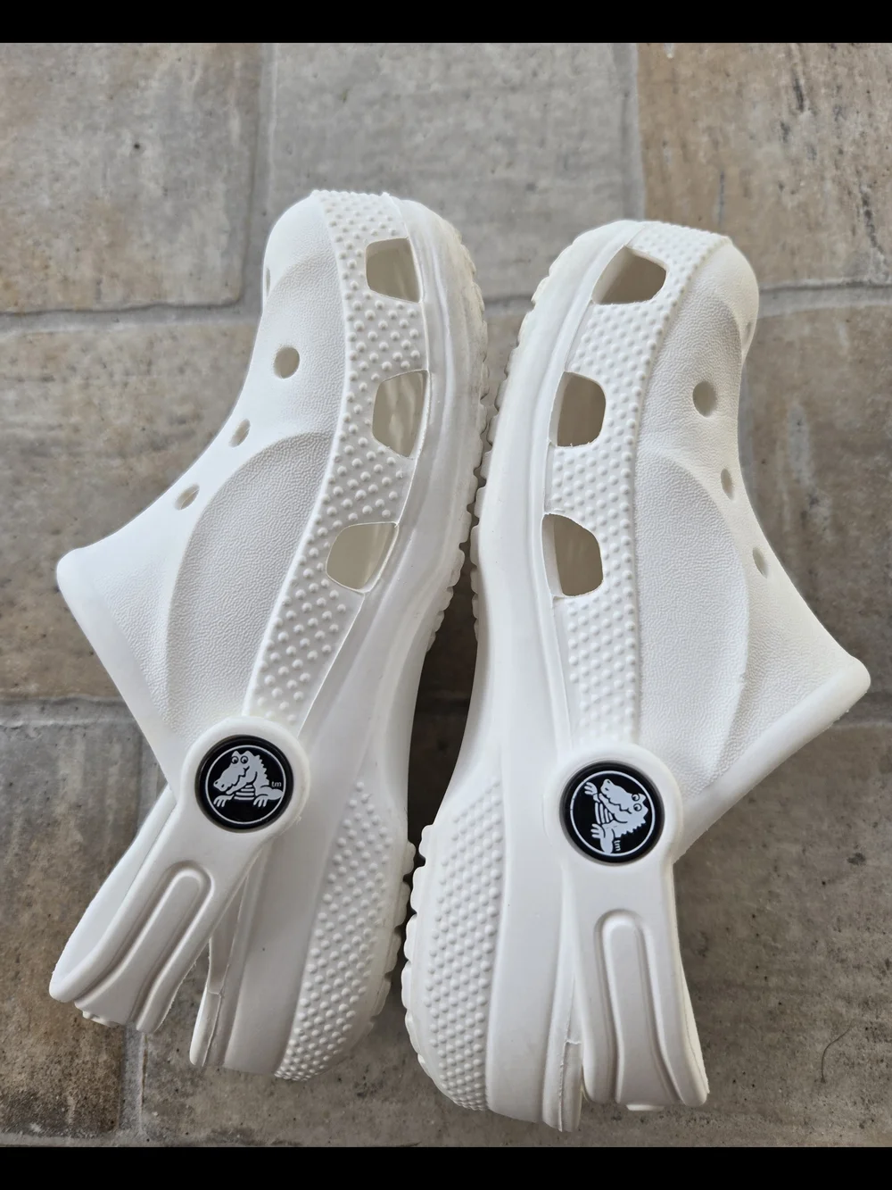Kids White Foam Clog Sandals - Crocs- Size 10c Toddler